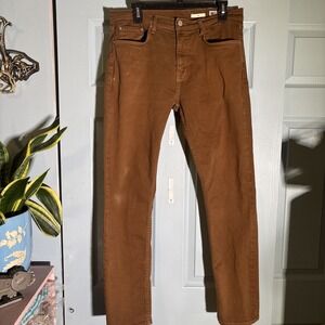 Men's Slim Jeans in Chestnut Brown
